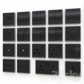 Scneme wall switches sockets